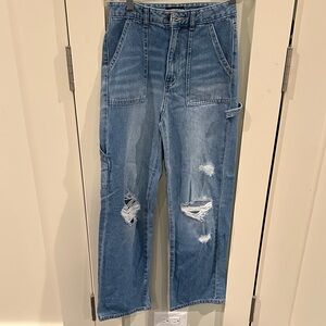 KATIEJ NYC Designer Blue Distressed Jeans